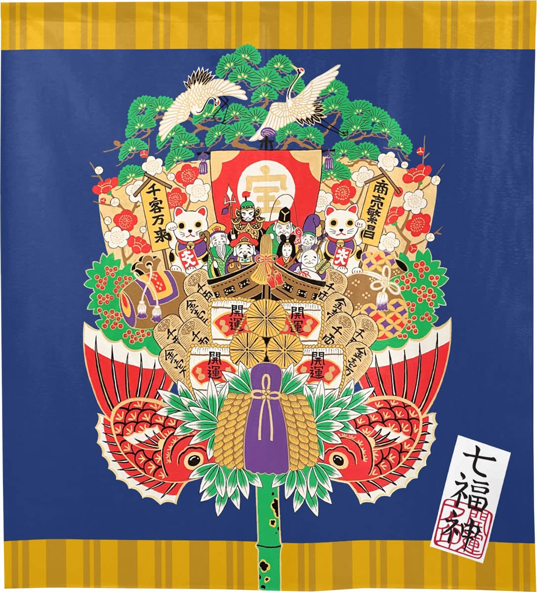 Amazon｜のれん工房 のれん 和風 タペストリー 和モダン 縁起物