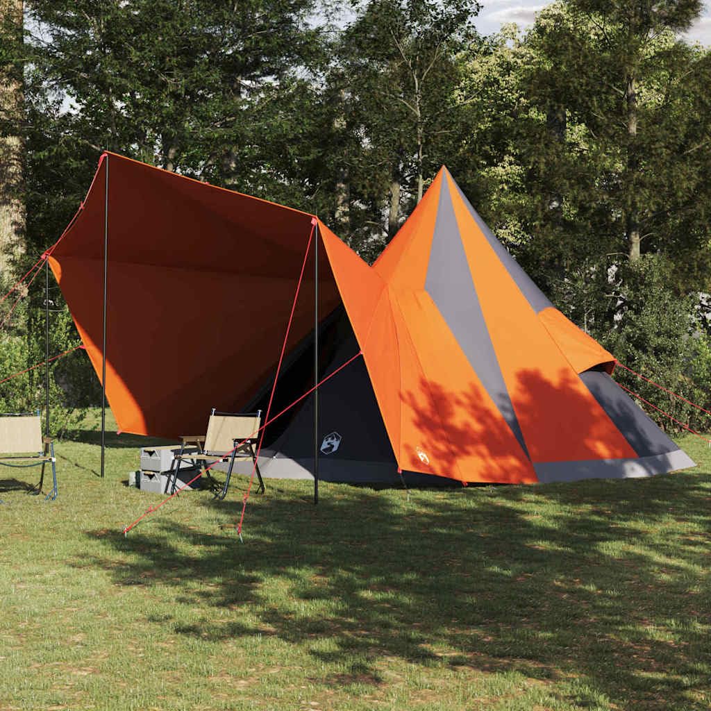 Tipi - Tienda de campaña para 12 personas, color naranja
