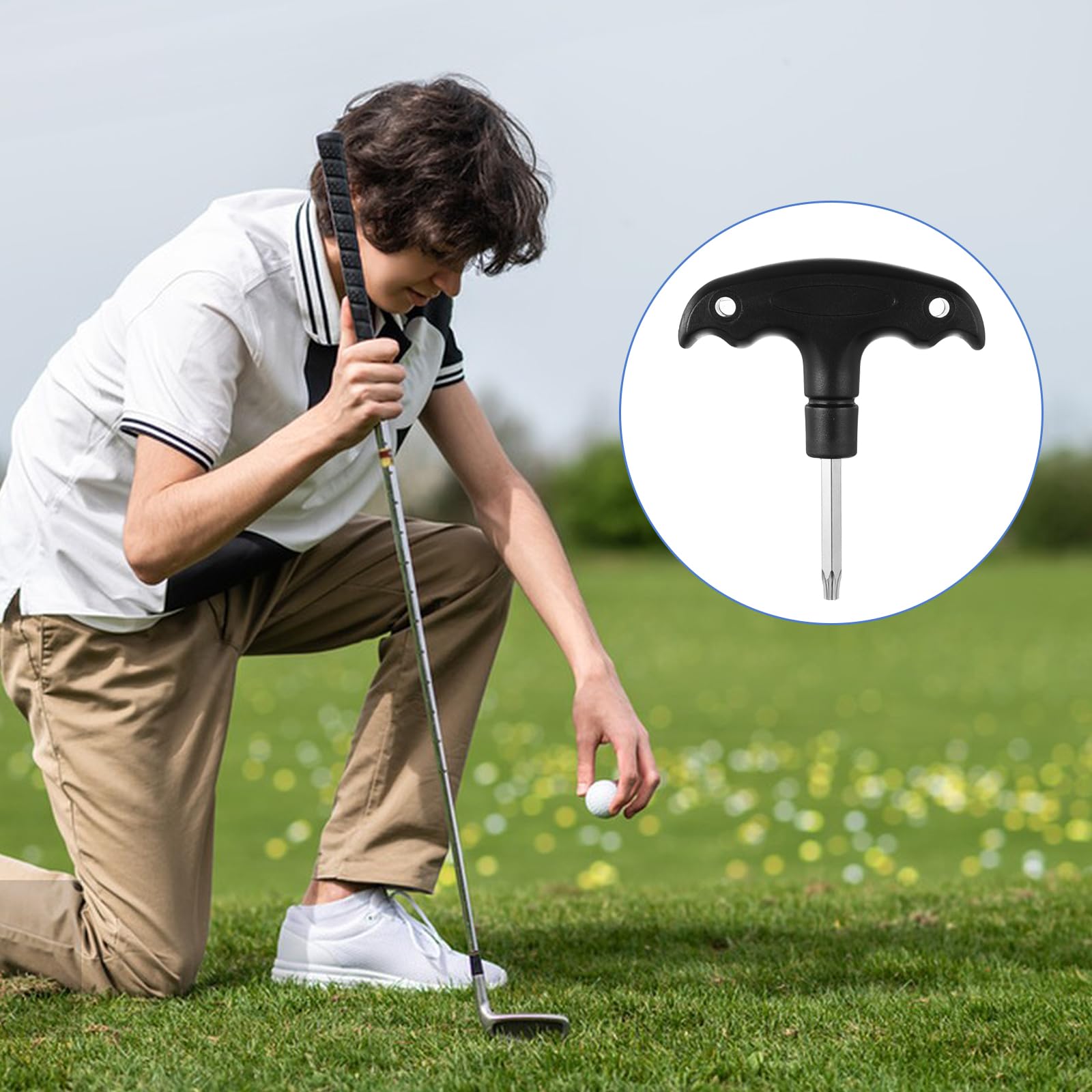Teaaha Driver Schlüssel Golf, Verstellbares Golfwerkzeug Mit Kunststoffgriff, Golf Drehmomentschlüssel, Golf Schlüssel Driver, Driver Werkzeug Für Golf Schläger, Driver Tool, Golf-Treiberschlüssel