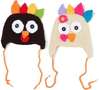 Baby Thanksgiving Christmas Beanie Turkey Knitted Cap Elk Hat Photo Prop