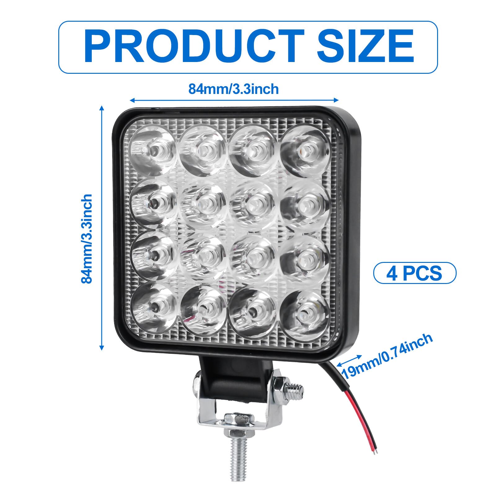 LED-werklamp Ollson vierkant 48W online kopen | Visser Assen