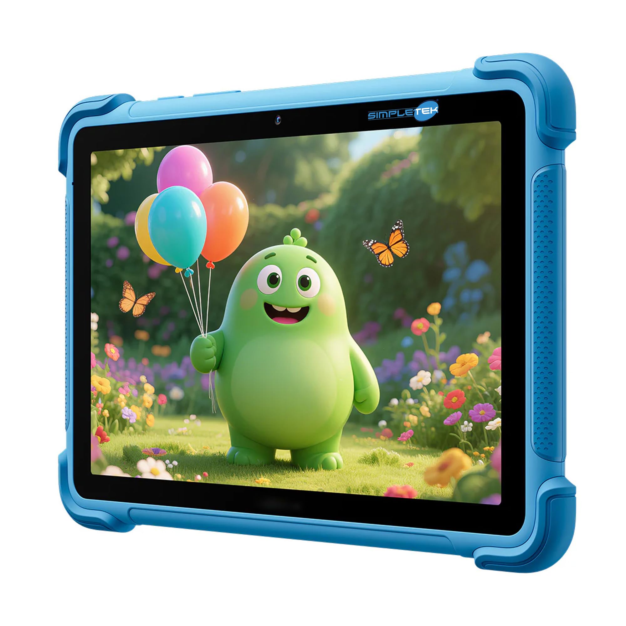 SIMPLETEK - Tablet per Bambini 8,68" - 64GB ROM - Fino a 16GB RAM (RAM Boost) - 5000mAh - Android 16 - Parental Control Avanzato - Blu