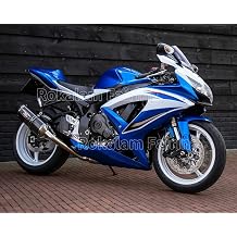 Suzuki GSX-R600/750 2008-2010 Aftermarket ABS Plastic Blue Motorcycle Front Upper Fairing Kit
