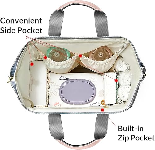 Miniatura 7 de Bolsas de pañales personalizadas de gran capacidad, mochila personalizada con nombre de león y zorro, ciervo, mochila informal para regalos, Diseño