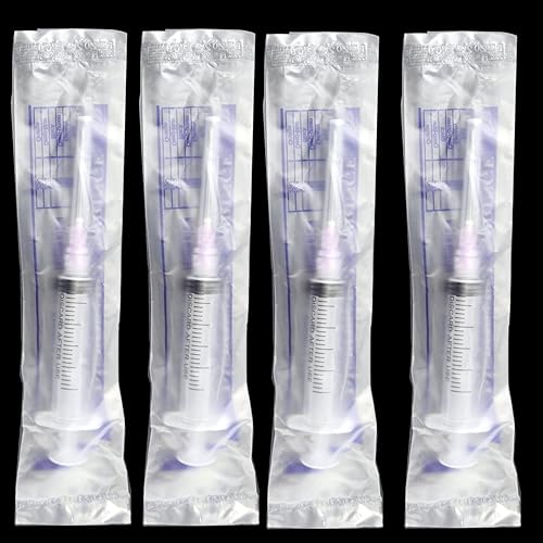 Miniatura 4 de Paquete de 25 jeringas de 0.1 fl oz con calibre Luer Lock 18, paquete sellado individual