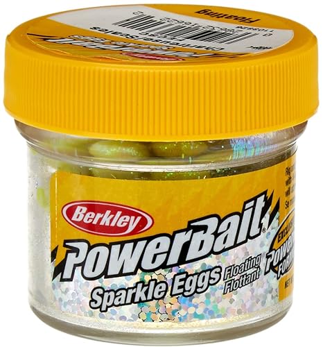 Berkley PowerBait Sparkle Power Eggs Floating Magnum Fishing Bait, Chartreuse