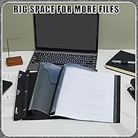 Vista 6 de Teling 48 portadas de informes frontales transparentes con puntas, carpetas de presentación de plástico de 3 puntas para currículum vitae