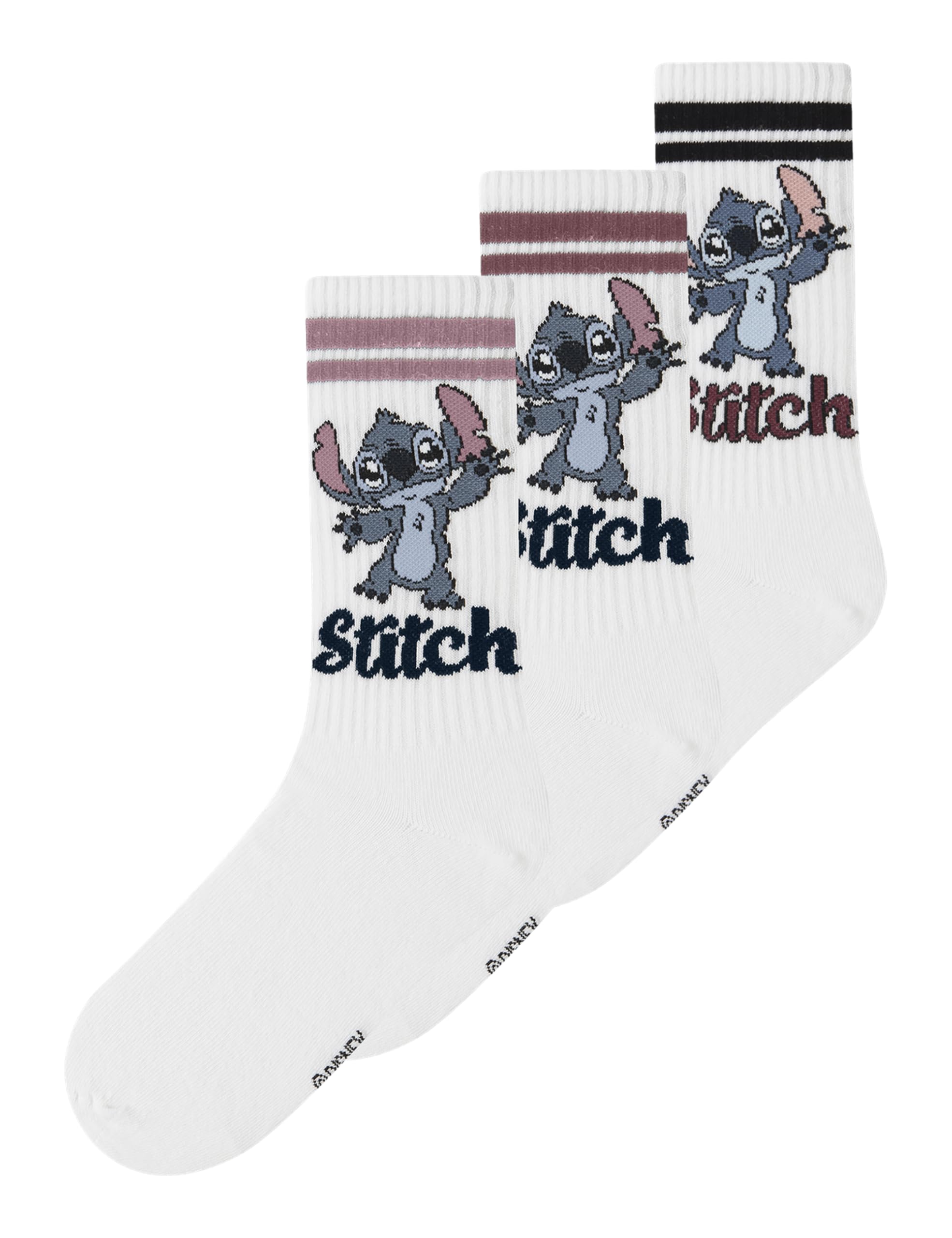 NAME IT Mädchen Nkfadis Stitch Tennis 3p Sock Wdi Nkfadis Stitch Tennis 3P Sock Wdi (3er Pack)