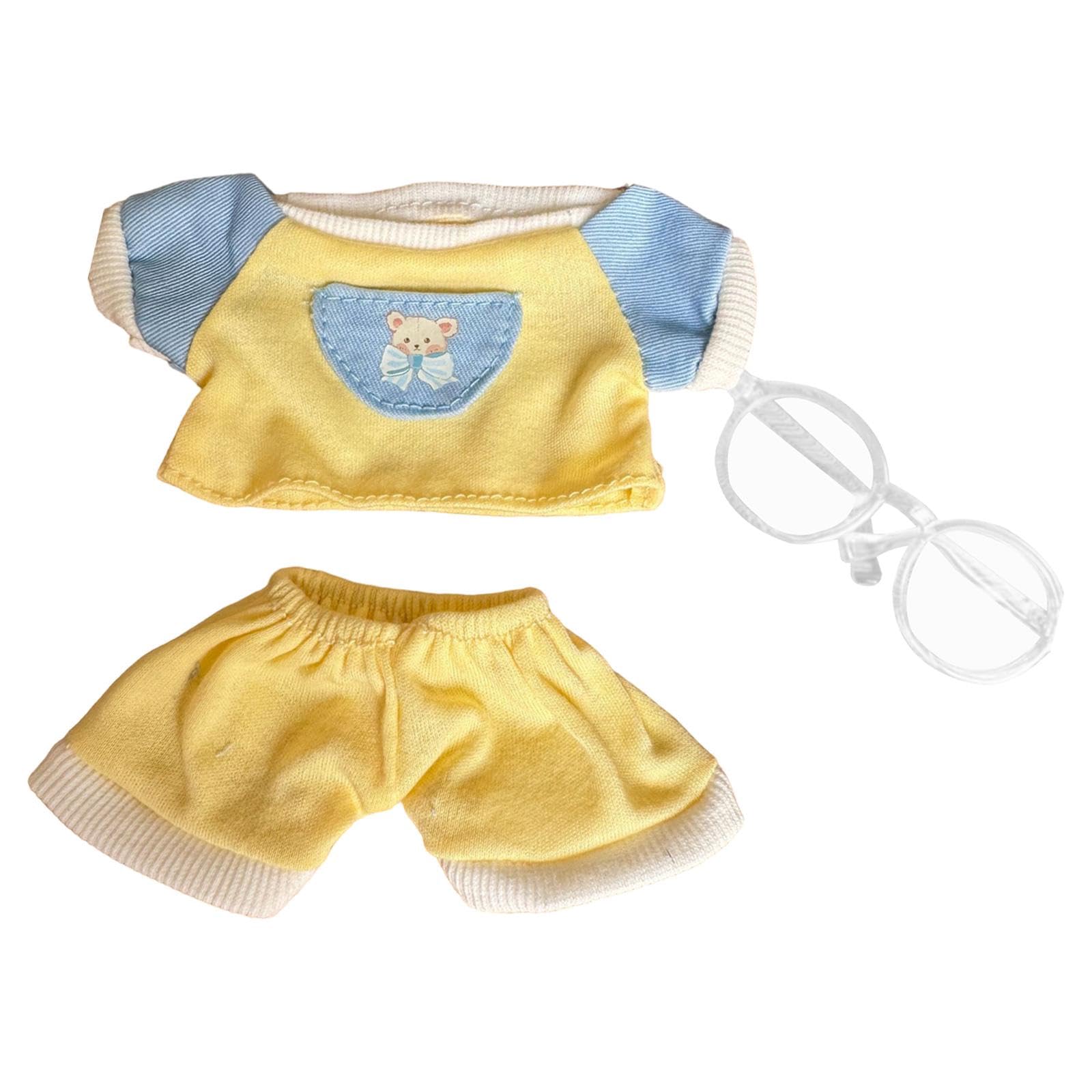 DYNWAVE Duck Apparel for 15cm Doll, Accessories for Plush, Yellow