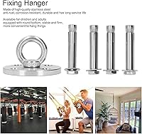 Vista 6 de Colgadores de columpio resistentes, gancho colgante de hamaca de capacidad de 1100 libras, juego de ganchos de fijación de columpio de acero