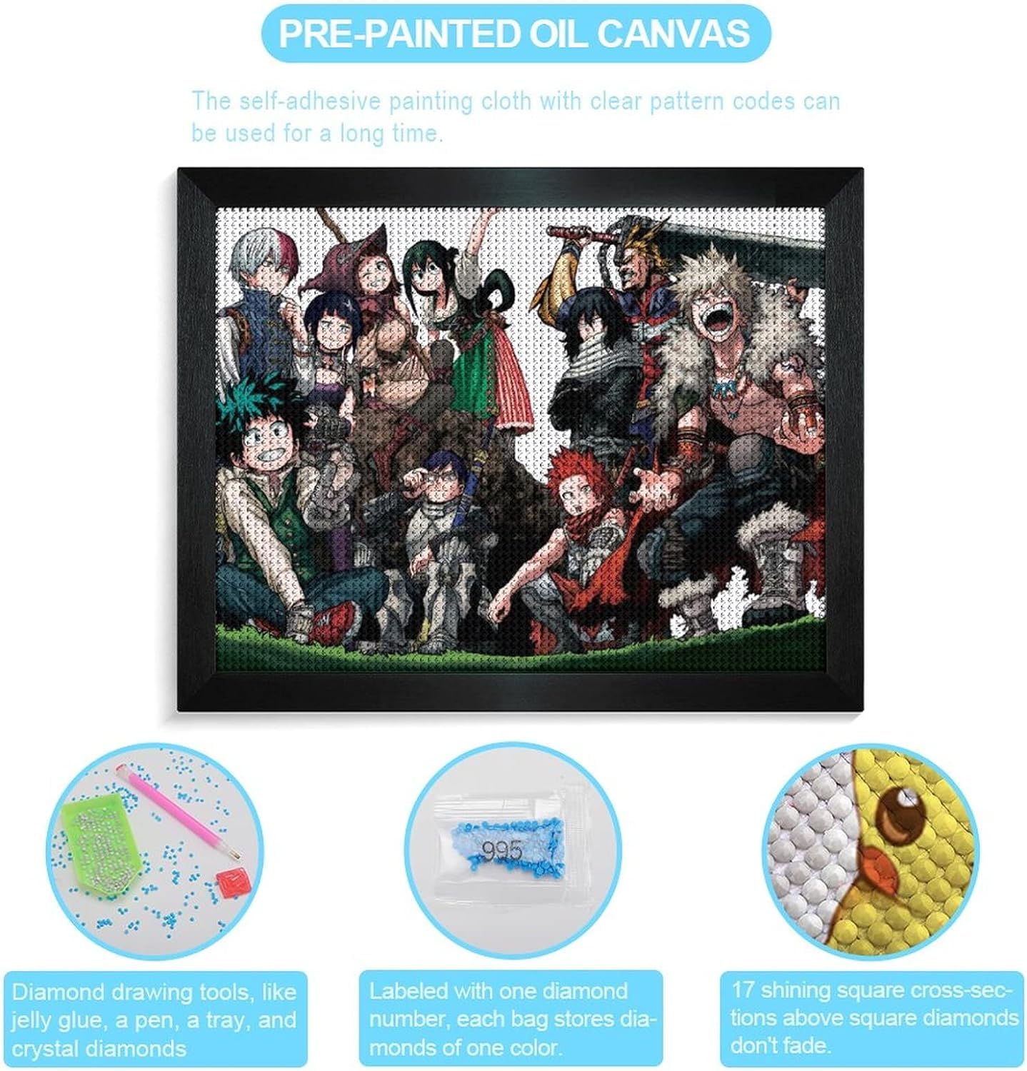 Amazon.co.jp: 僕のヒーローアカデミア ヒロアカ ダイヤモンド画 5D