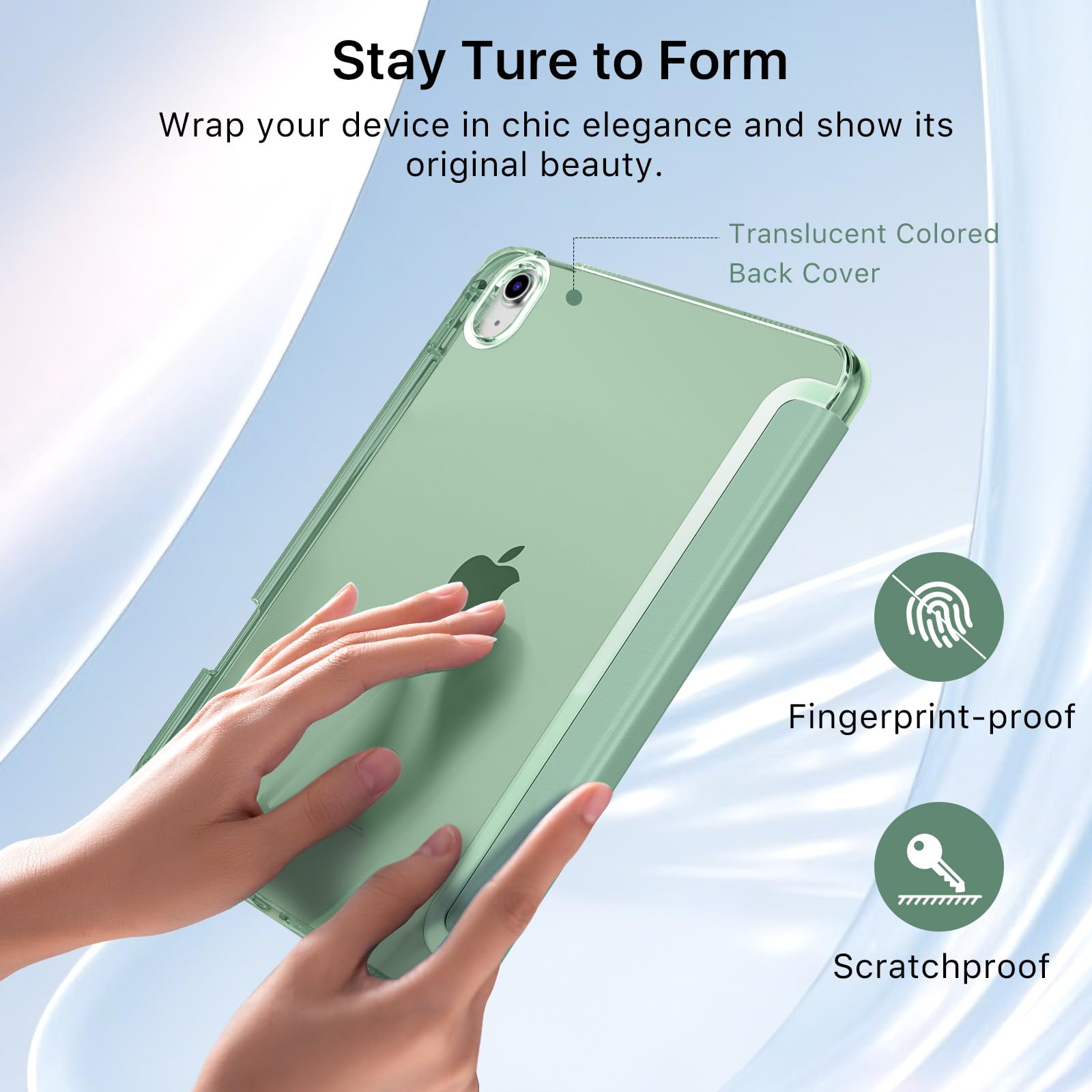 Custodia TiMOVO Per IPad 11a Generazione 2025 (A16) E IPad 10a Gen 2022: Con Supporto E Porta Penna, Verde Notte