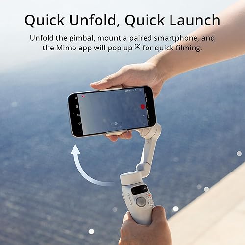 Miniatura 4 de DJI Osmo Mobile 7 - Estabilizador de cardán para iPhone, Android, trípode integrado, estabilizador portátil para iPhone, Selfie Stick, cardán de