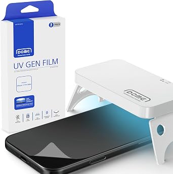 DOME GLASS Whitestone DOME UV GEN Film for iPhone 17 Series [Glass-Like Film] Screen Protector [2pack] iPhone 17 ProMax