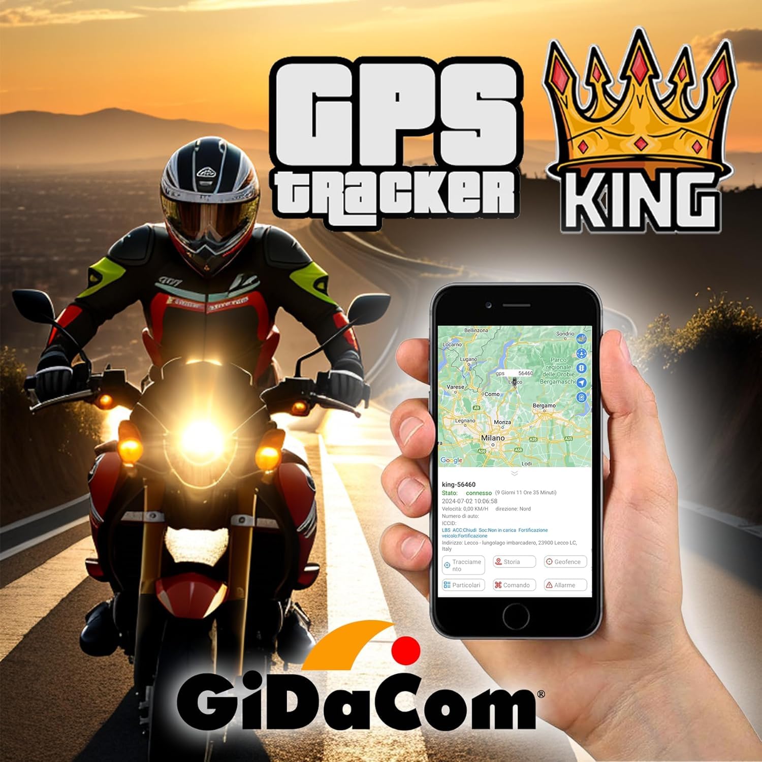 Localizzatore GPS 4G Tracker Antifurto Auto Moto Camper con APP e RELE' ON/OFF