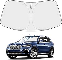 Vista 59 de Proadsy 2025 - Parasol para parabrisas actualizado con ajuste personalizado para Nissan Rogue 2014-2020, protector plegable de 4 capas