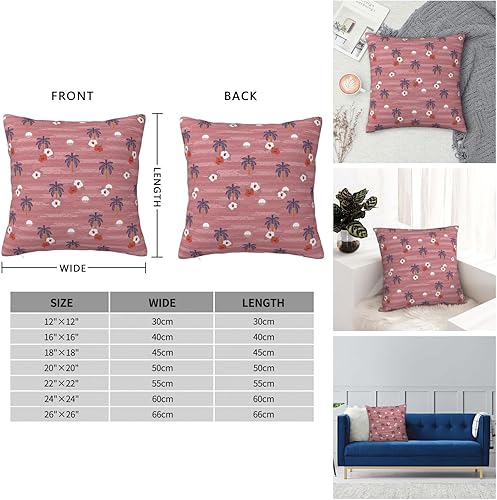 Miniatura 5 de YIPOCH Fundas de almohada de 26 x 26 pulgadas, diseño de océano de isla, fundas de cojín decorativas para sofá, fundas para cojines de sala, bonitas