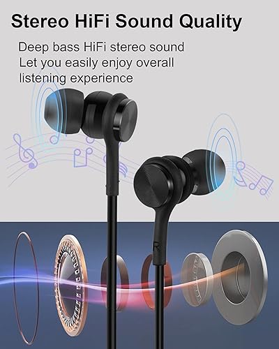 Miniatura 3 de Auriculares USB C para iPhone 15 Pro Max Samsung Galaxy S23 S22 Ultra S21 FE S20 A53, auriculares USB tipo C estéreo de alta fidelidad en el oído