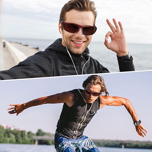 Miniatura 4 de TOODOO 4 pares de lentes de sol polarizados para hombre con protección UV, gafas de conducción deportivas para actividades al aire libre