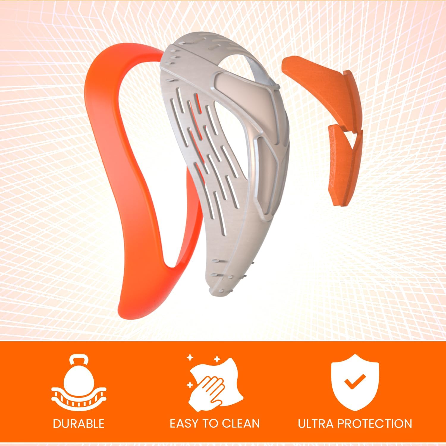 DRSPORTS Flex Cup D3O Impact Shield, Men’s Athletic Cup with Ergonomic Comfort, Groin Protector for Football, MMA, Boxing, Rugby and Baseball, Sports Protective Cup for High-Contact Training (XS–XL)