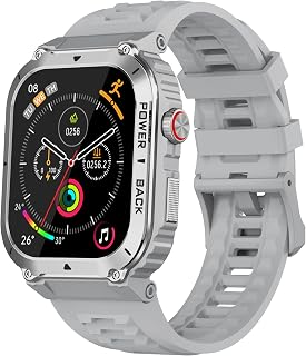 Military GPS Smart Watch for Men Pressure/Altitude/Compass,Fitness Smart Watch for Android Phones and iPhone,Outdoor Waterproof Fitness Tracker with Blood Oxygen/Heart Rate/Sleep/100+ Sport Modes
