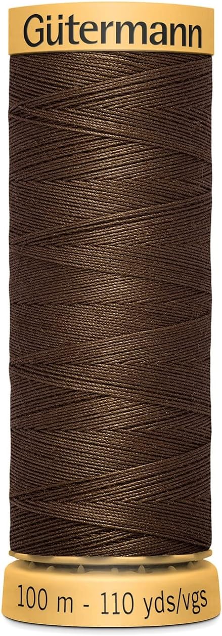 Gutermann Natural Cotton Thread 110yd-Brown