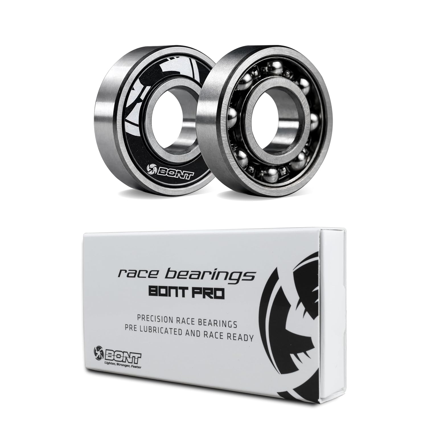 Bont Pro Racing 608 Skate Bearings - Inline and Roller Skate Bearings for Quad and Speed Skating -16 Pack - Fits Skateboard and Scooter