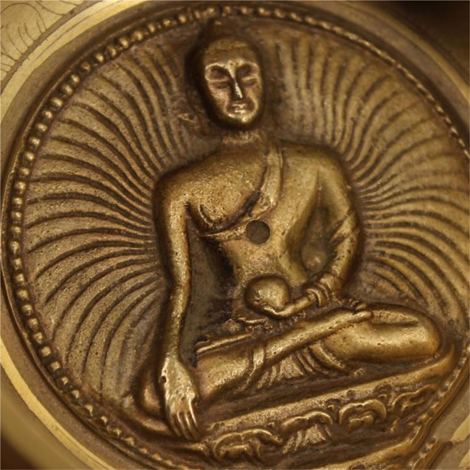 Tibetische Klangschale aus reinem Kupfer, handgefertigte Buddha-Klangschale for heilende Gebetsmeditation Klangschalen