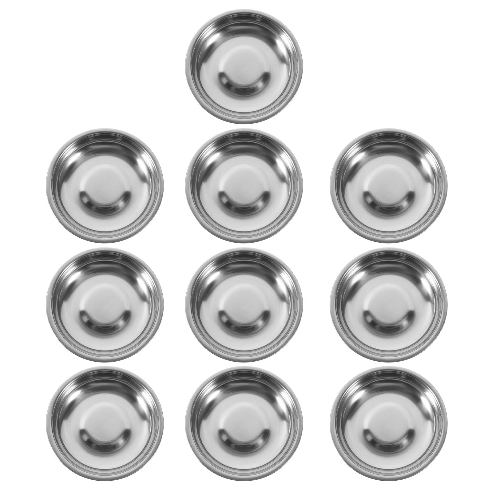 Assiette à moutarde inox pour éviter les mélanges de sauces dans vos assiettes