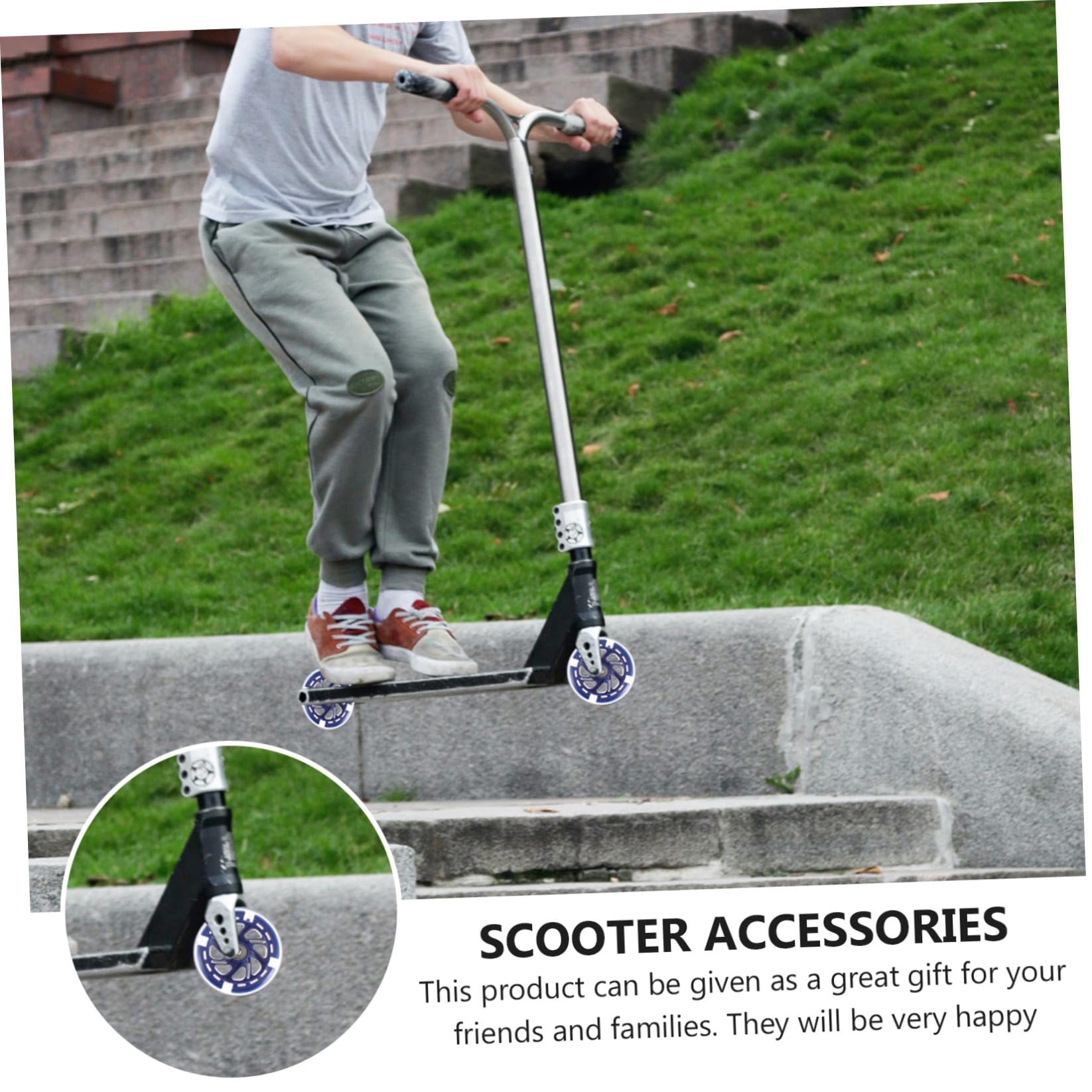 2 Pièces Roues De Scooter Pièces De Scooter À Haute Élasticité Pu Roue De Scooter Pu Roue De Scooter Électrique Accessoires De Scooter Pu Pièces De Scooter Pu Haute Roue De
