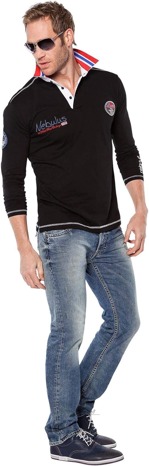 Nebulus Benty Polo pour Homme : Amazon.fr: Vêtements