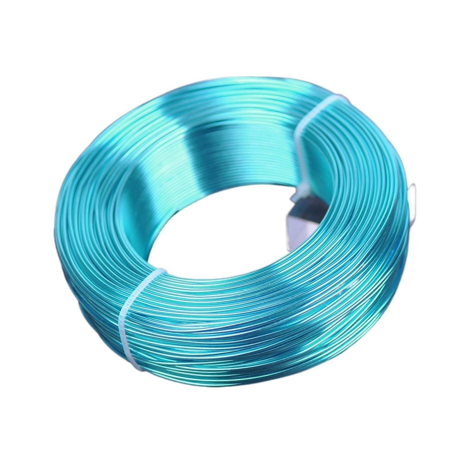 Filo Alluminio 1 rotolo da 500 g di filo alluminio morbido for perline, 0,8 mm/1,5 mm/2, mm/3, mm, for la creazione gioielli fai te(Lt Lake Blue,2.0mm 45meters)