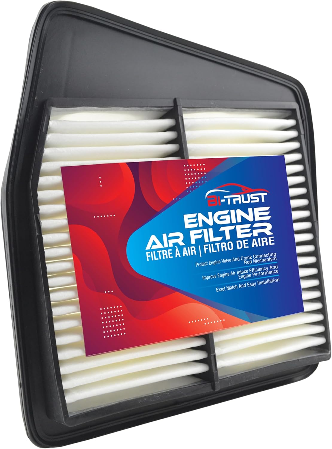 Engine and Cabin Air Filter Combo for Acura TSX 2009–2014 2.4L | Replaces 17220-RL5-A00 & CF10134 | Cellulose Engine Filter + Activated Carbon Cabin Filter