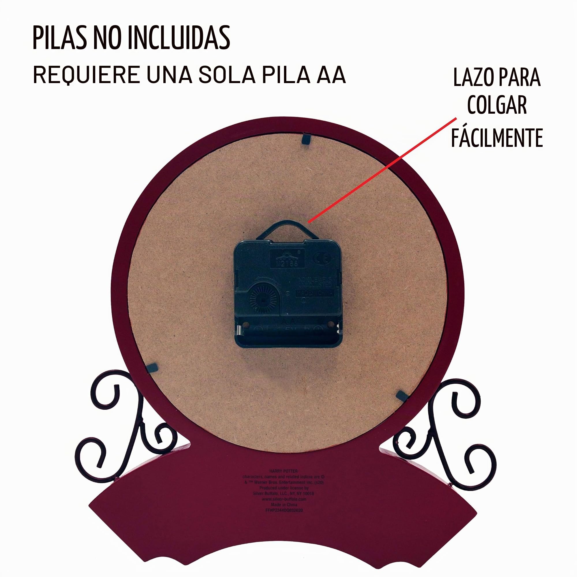 Silver Buffalo Harry Potter Hogwarts Express - Reloj de Escritorio con Plataforma 9 3/4