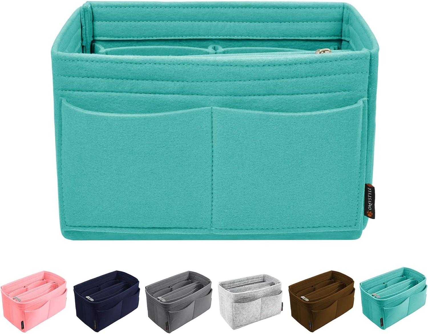 OMYSTYLE Purse Organizer Insert, Felt Tote Bag Organizer Insert with 5 Sizes, Handbag Dividers for Inside Purse, Compatible with Longchamp, Neverful, Speedy and More