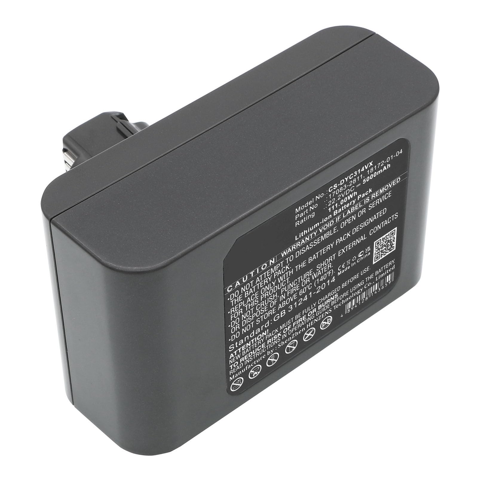 generic Batería de repuesto compatible con Dyson 17083-2811, 17083-3009, 17083-4211