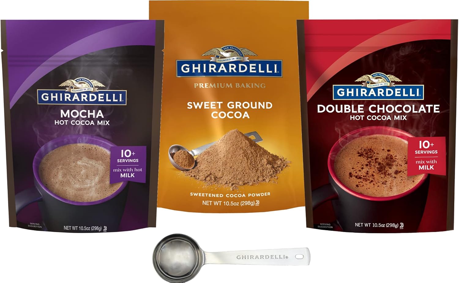 Ghirardelli Cocoa Variety Pack with Barista Spoon in Nepal at NPR 4297