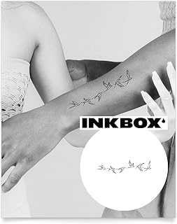 Inkbox Temporary Tattoos, Semi-Permanent Tattoo, One Premium Easy Long Lasting, Water-Resistant Temp Tattoo with For Now Ink - Lasts 1-2 Weeks, Full Span, 7 x 2 in