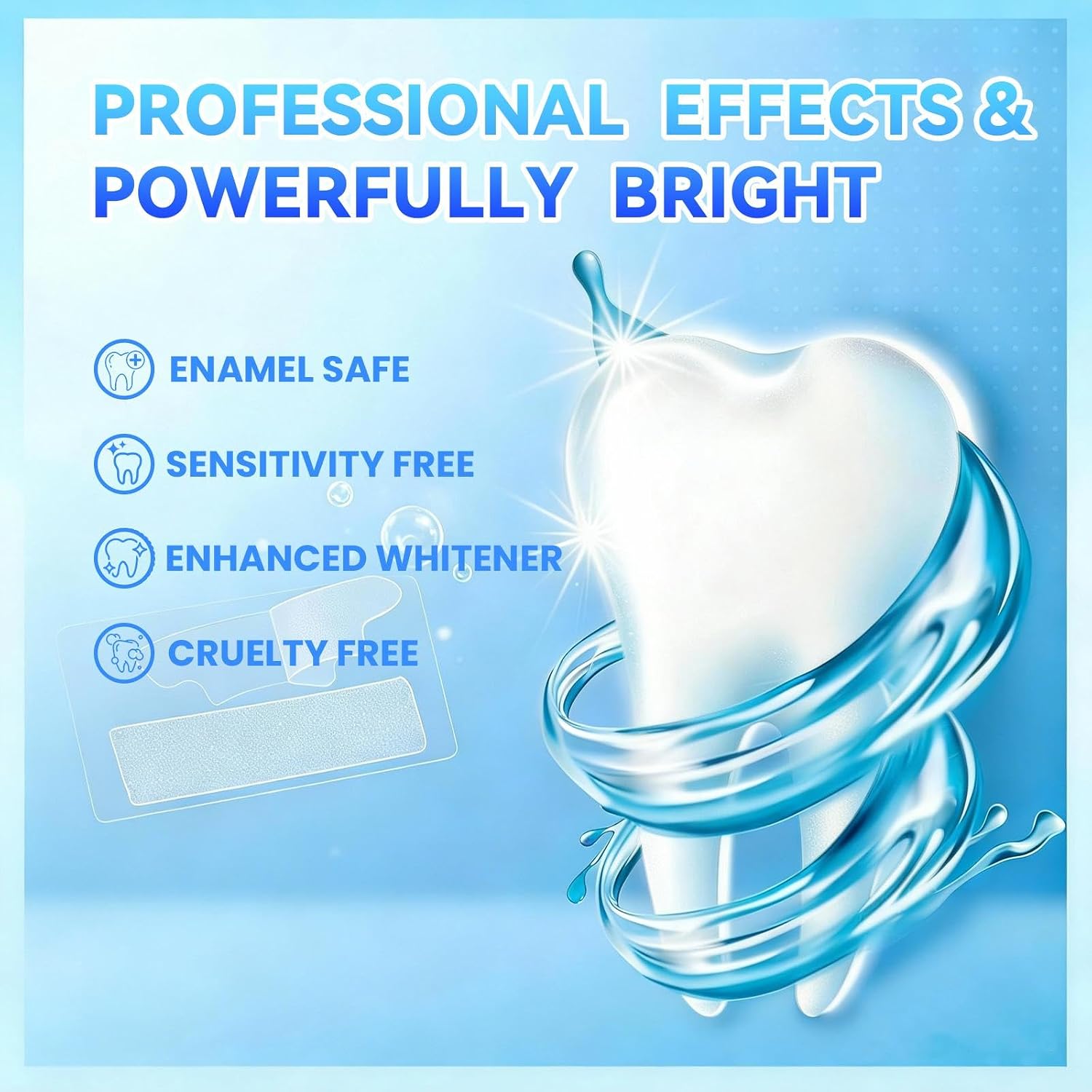 Teeth-Whitening Strips for Sensitive Teeth - Teeth Whitening Kit Professional Effects, Teeth Whitener for Enamel Safe, 14 White Strips (7 Day Treatment) Remove Stains for a Brighter Smile, Mint