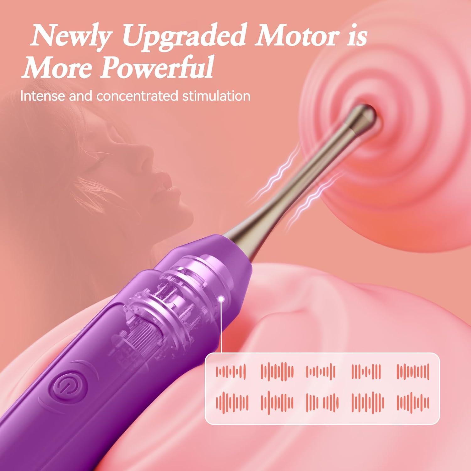 G Spot Vibrator Wand Adult Sex Toys & Games - Upgraded 2 in 1 Adult Toys for Women Sex Toys Nipple Clit Vibrators with 3 New Head & 10 Vibrations, Finger Mini Vibrator Couples Female Sex Toy Vibrater