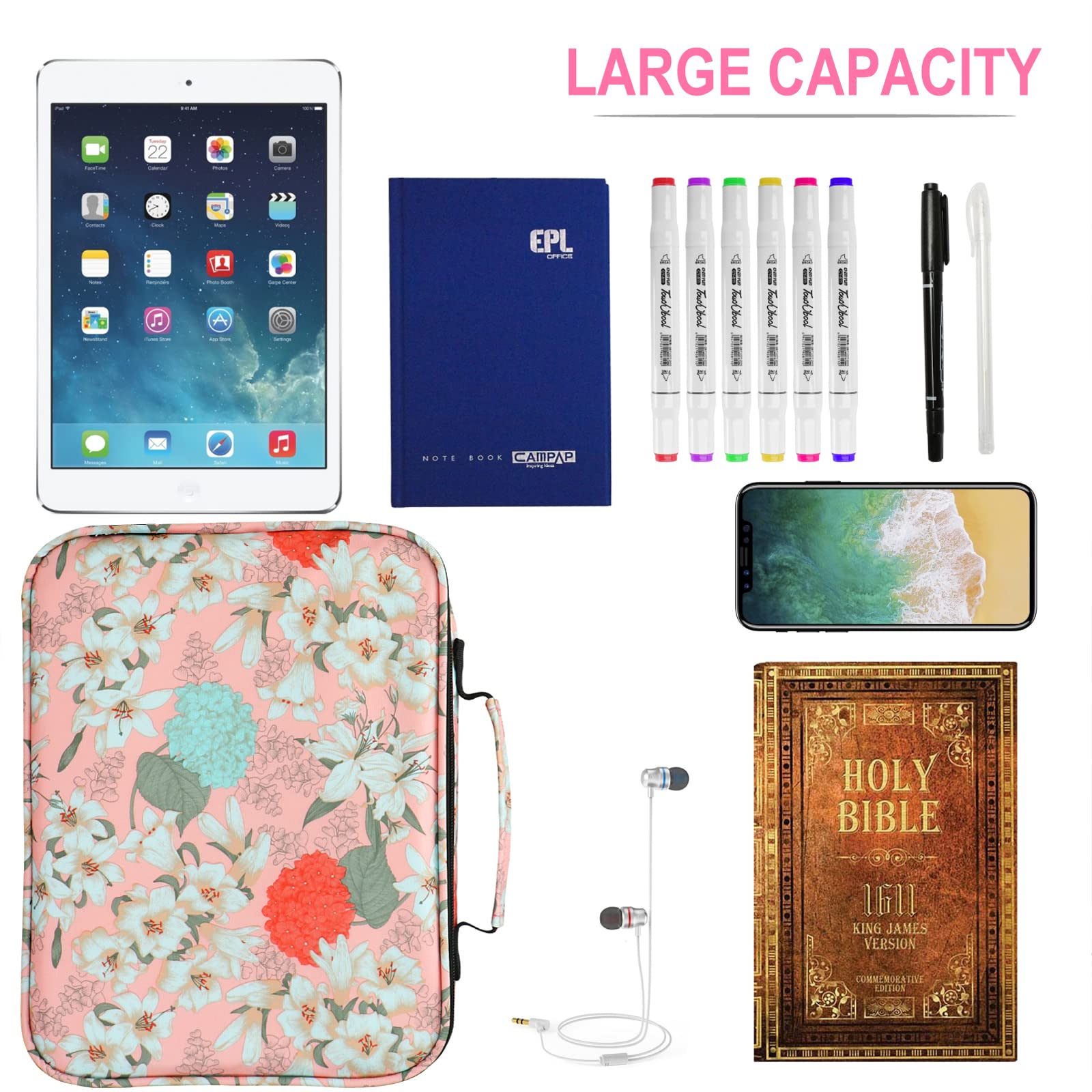 CPPDEL Bible Cover, Bible Covers for Women Bible Case Bible Bags