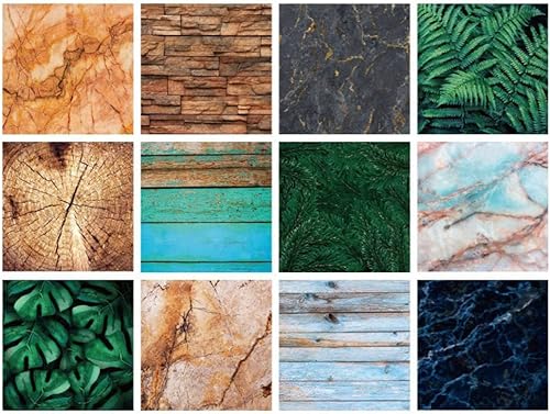 Papel para álbum de recortes de 12 x 12 pulgadas, 24 hojas de papel para álbum de recortes para manualidades, cartulina de impresión de un solo