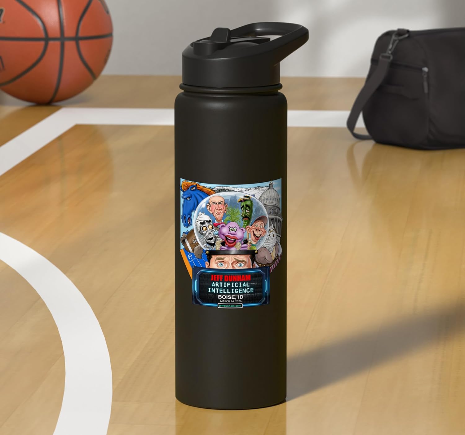 Jeff Dunham Boise, ID (2026) Stainless Steel Insulated Water Bottle