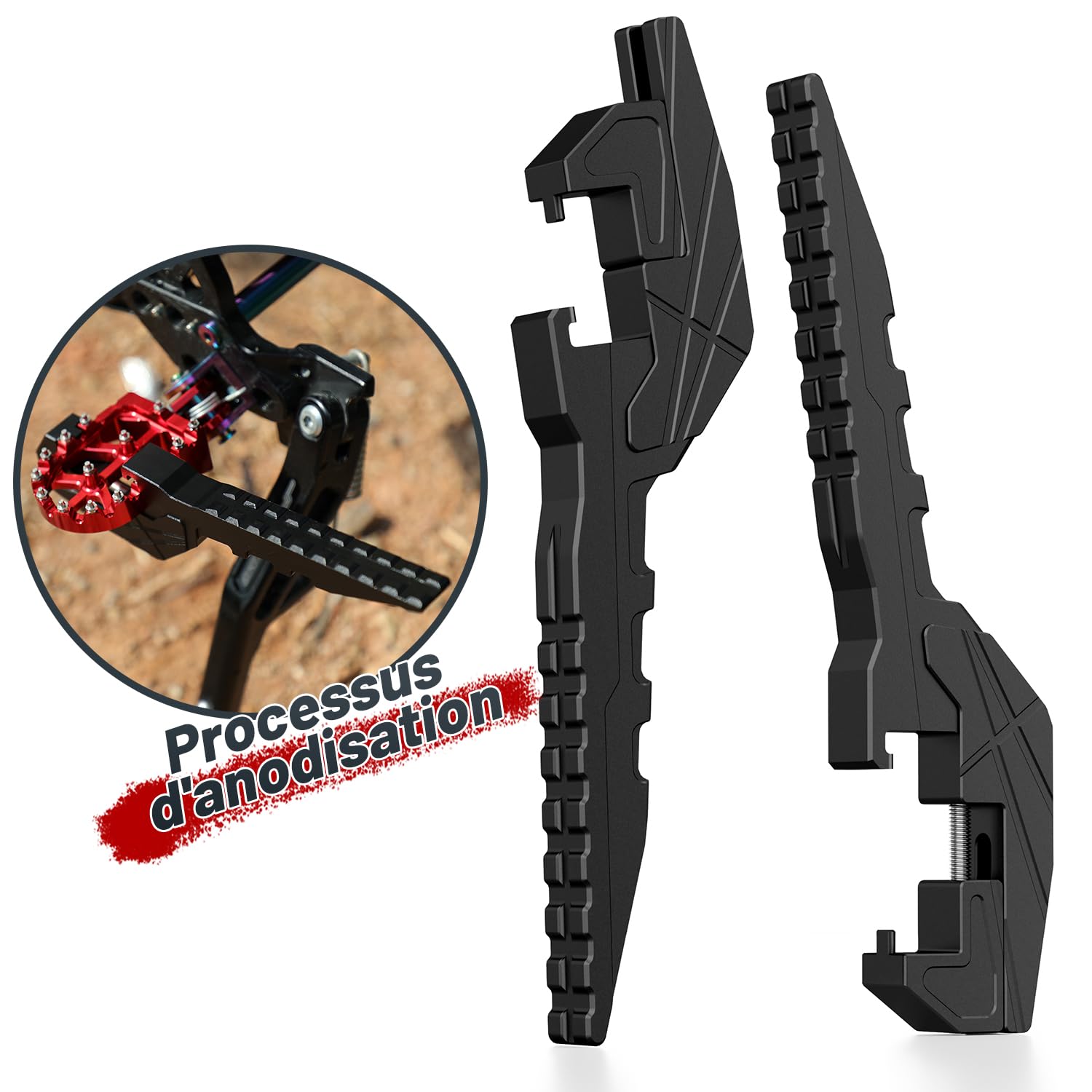 Repose Pieds Moto Cale Pied Moto Passager Universel pour Motocross Enduro | repose pied Passager, cale pied arriere, Usage Enduro Moto Cross, Universel pour YZ EXC XC FE WR CRF RMZ Surron Talaria