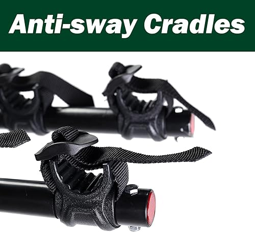 Miniatura 4 de Young - Portabicicletas para transporte de 4 bicicletas, montaje en autos, SUV y minivans con receptor de enganche de 1-14 o 2 pulgadas, fácil