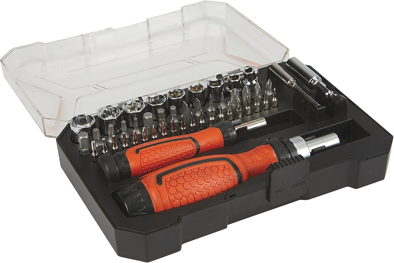 Ironton Ratcheting Screwdriver Sockets, 49-Pc. Set