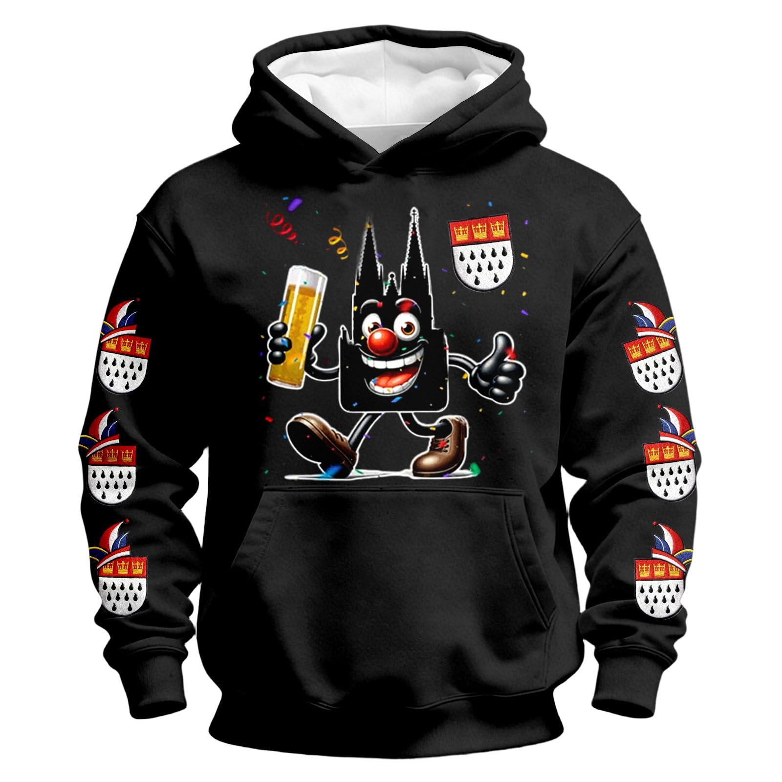 Sweat à capuche garçon fini la transpiration pull décontracté carnaval
