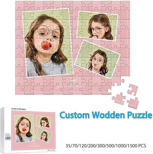 Miniatura 5 de Diseña tu propio rompecabezas personalizados, rompecabezas personalizados de fotos de 1000, 500, 300, 200, 120 piezas, rompecabezas de dibujos