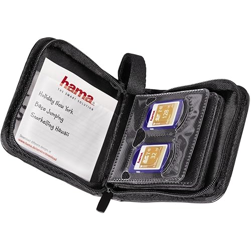 Hama 95980 12 SD/MMC Memory Cards Wallet - Black