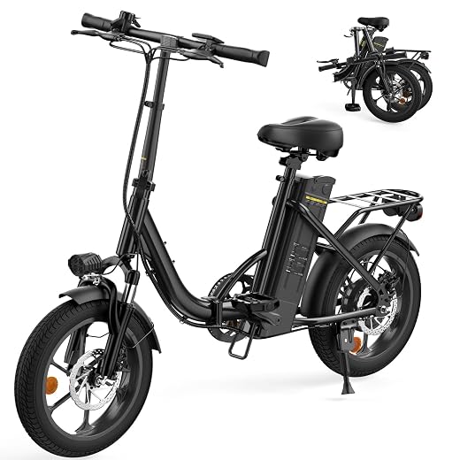Vélo Électrique Pliable Adulte| Batterie Amovible 36V 10.4Ah | Charge Rapide 4-5H | Autonomie 56-60KM | Moteur 250W Réglementé | Freins à Disque Suspension Avant | VAE Urbain Déplacement Quotidien